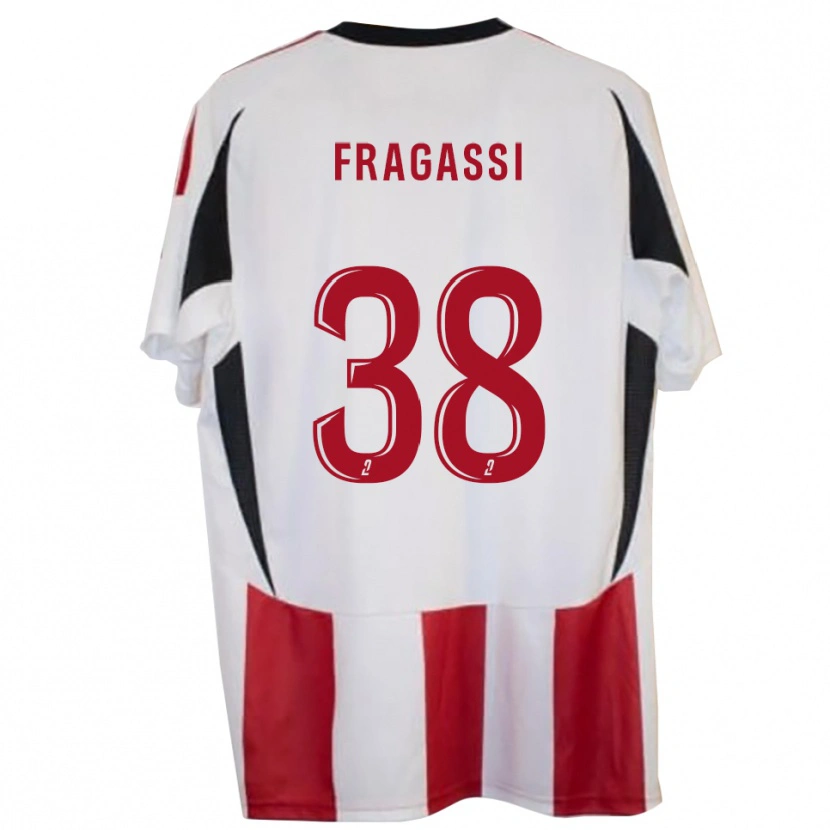 Danxen Kvinder Tom Fragassi #38 Rød Blå Hjemmebane Spillertrøjer 2025/26 Trøje T-Shirt