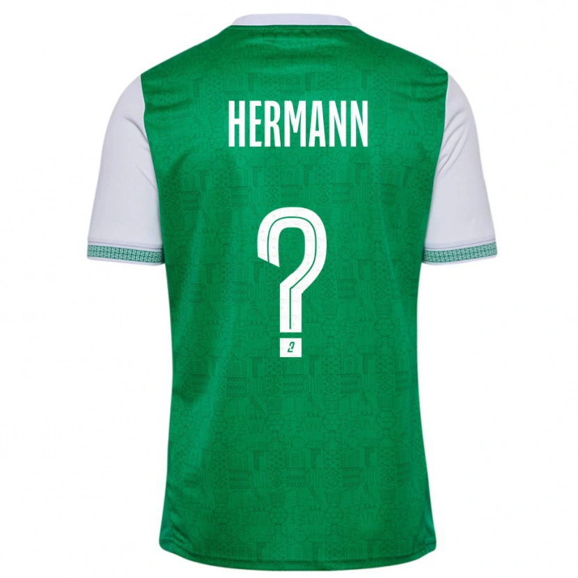 Danxen Kvinder Laura Hermann #0 Grøn Hvid Hjemmebane Spillertrøjer 2025/26 Trøje T-Shirt