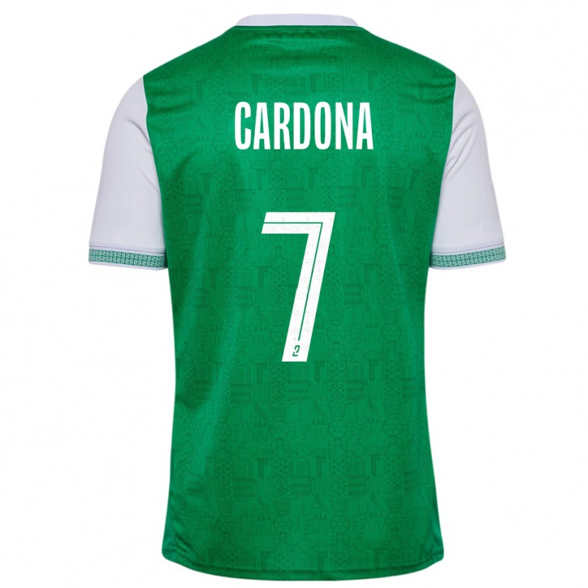 Danxen Kvinder Irvin Cardona #7 Grøn Hvid Hjemmebane Spillertrøjer 2025/26 Trøje T-Shirt