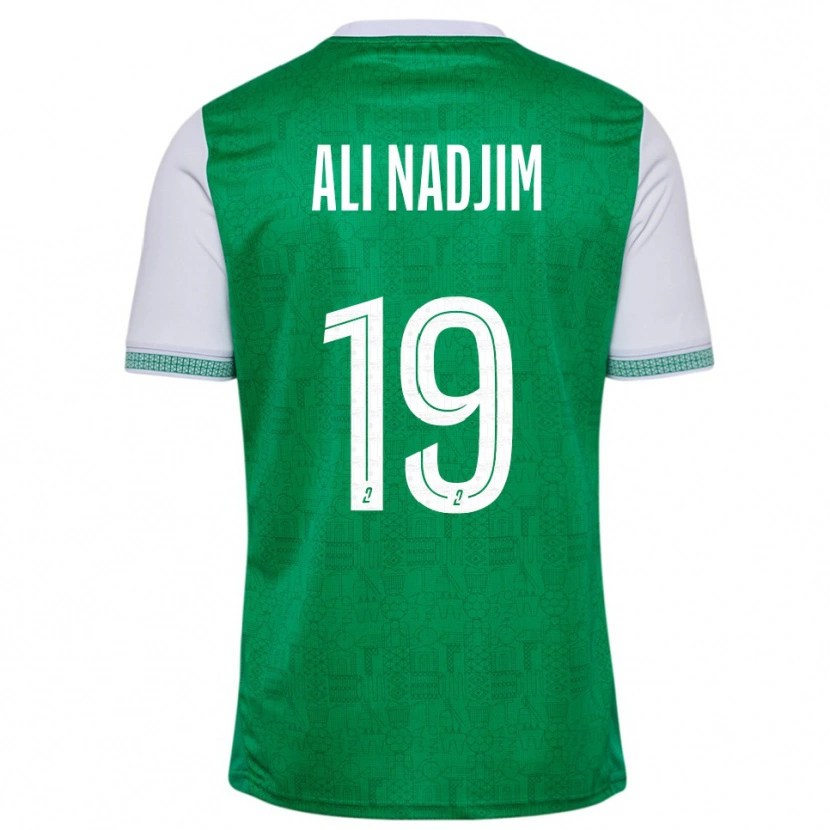 Danxen Kvinder Nadjma Ali Nadjim #19 Grøn Hvid Hjemmebane Spillertrøjer 2025/26 Trøje T-Shirt