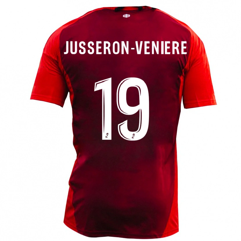 Danxen Kvinder Kilyan Jusseron-Veniere #19 Rød Burgunder Hjemmebane Spillertrøjer 2025/26 Trøje T-Shirt