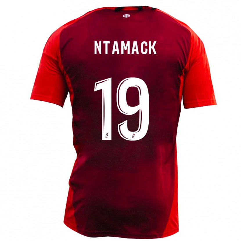 Danxen Kvinder Samuel Ntamack #19 Rød Burgunder Hjemmebane Spillertrøjer 2025/26 Trøje T-Shirt