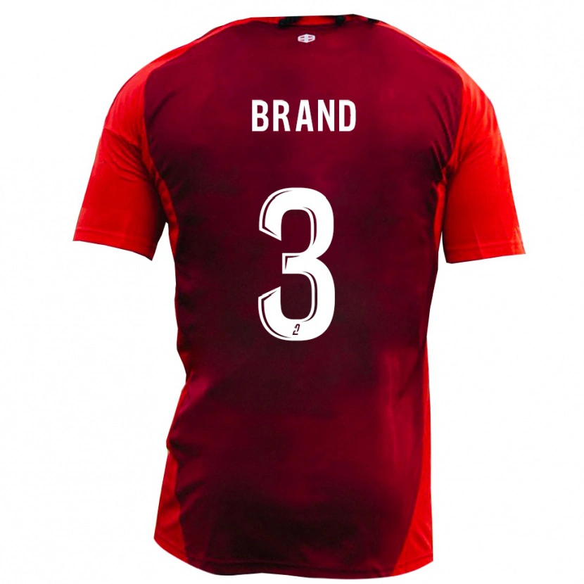 Danxen Kvinder Robin Brand #3 Rød Burgunder Hjemmebane Spillertrøjer 2025/26 Trøje T-Shirt