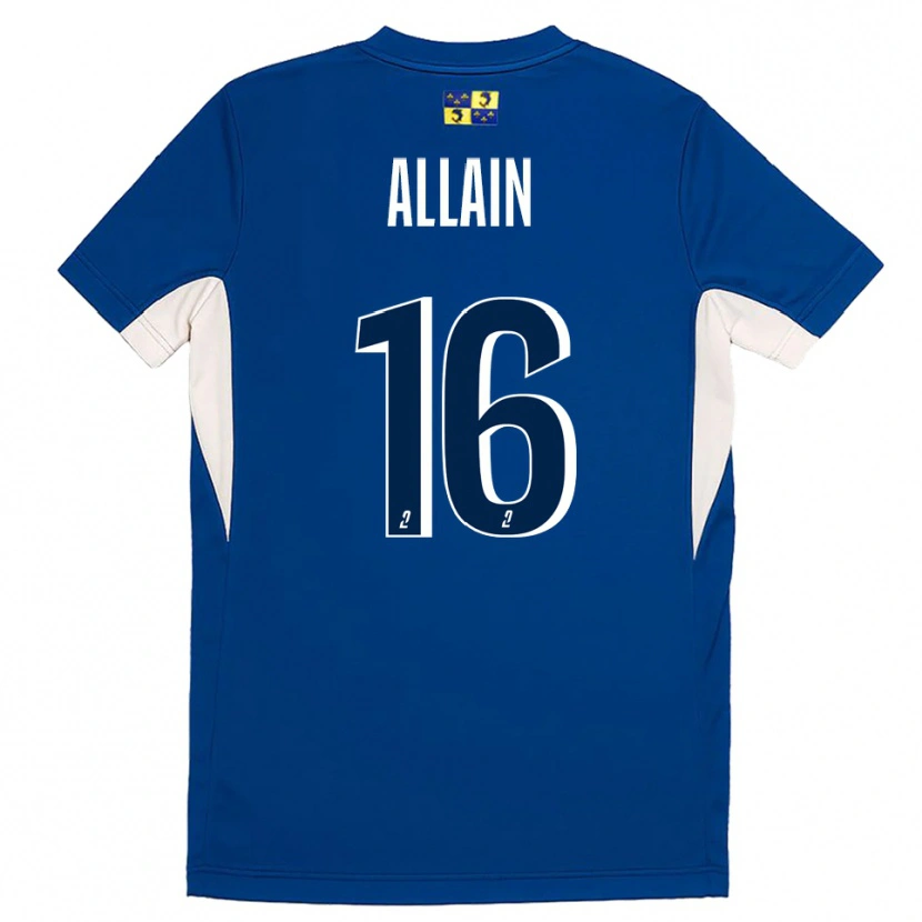 Danxen Kvinder Bobby Allain #16 Blå Marine Hjemmebane Spillertrøjer 2025/26 Trøje T-Shirt