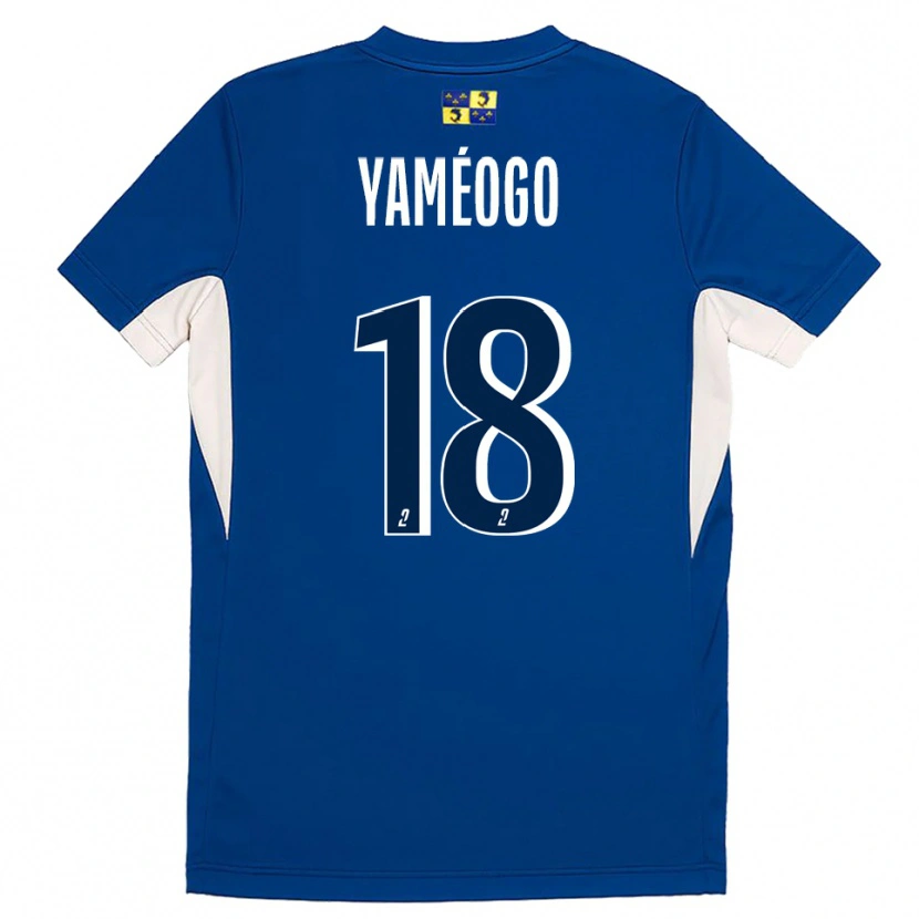 Danxen Kvinder Bachirou Yaméogo #18 Blå Marine Hjemmebane Spillertrøjer 2025/26 Trøje T-Shirt