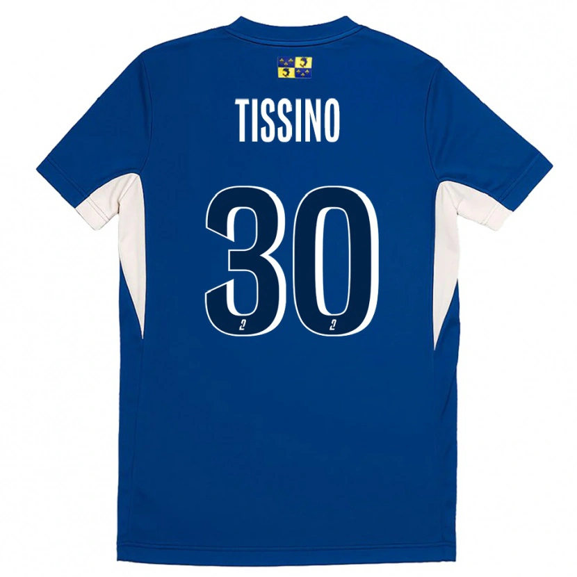 Danxen Kvinder Julie Tissino #30 Blå Marine Hjemmebane Spillertrøjer 2025/26 Trøje T-Shirt