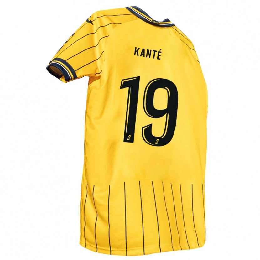 Danxen Kvinder Ousmane Kanté #19 Gul Marine Hjemmebane Spillertrøjer 2025/26 Trøje T-Shirt