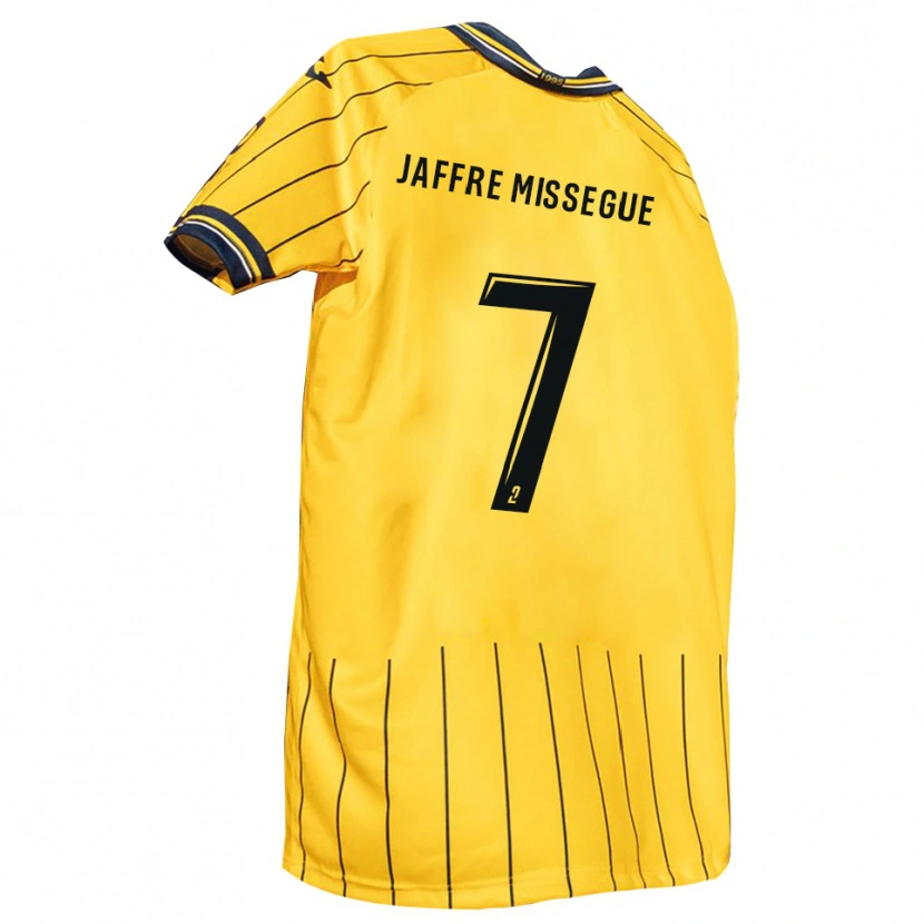 Danxen Kvinder Lenny Jaffre Missegue #7 Gul Marine Hjemmebane Spillertrøjer 2025/26 Trøje T-Shirt