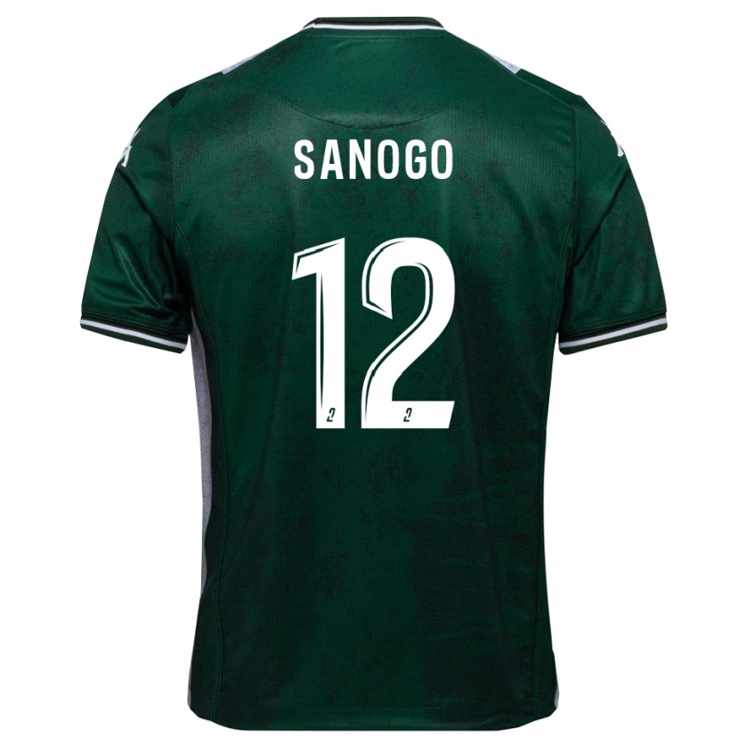Danxen Kvinder Aboudramane Sanogo #12 Grøn Hvid Hjemmebane Spillertrøjer 2025/26 Trøje T-Shirt