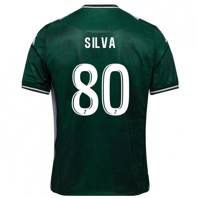 Danxen Kvinder Brian Silva #80 Grøn Hvid Hjemmebane Spillertrøjer 2025/26 Trøje T-Shirt