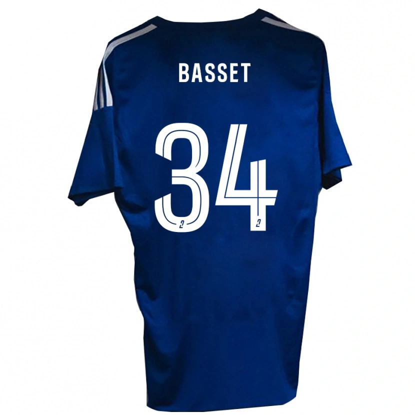 Danxen Kvinder Donovan Basset #34 Blå Hvid Hjemmebane Spillertrøjer 2025/26 Trøje T-Shirt