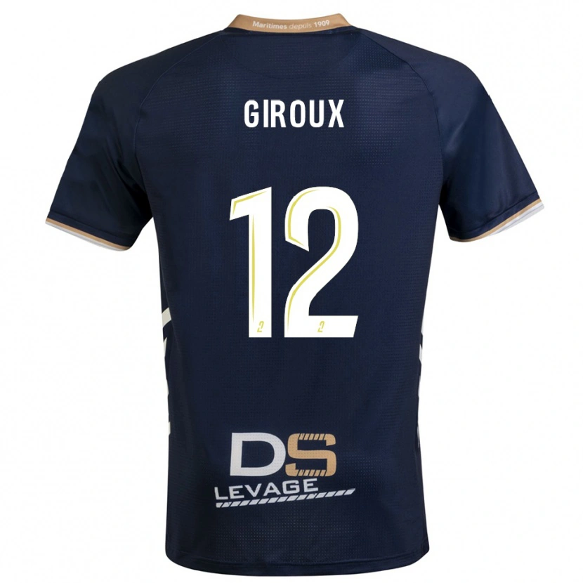 Danxen Kvinder Tom Giroux #12 Marine Guld Hjemmebane Spillertrøjer 2025/26 Trøje T-Shirt