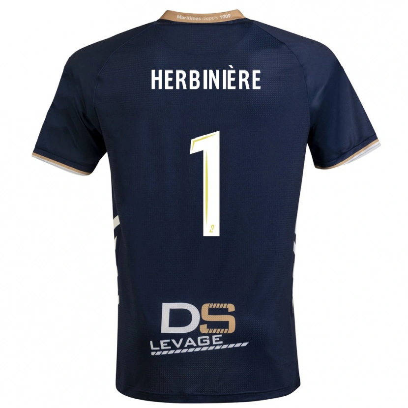 Danxen Kvinder Romain Herbinière #1 Marine Guld Hjemmebane Spillertrøjer 2025/26 Trøje T-Shirt