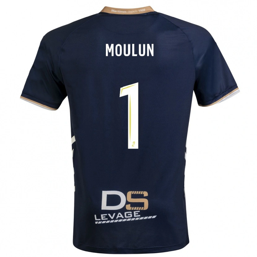 Danxen Kvinder Clément Moulun #1 Marine Guld Hjemmebane Spillertrøjer 2025/26 Trøje T-Shirt