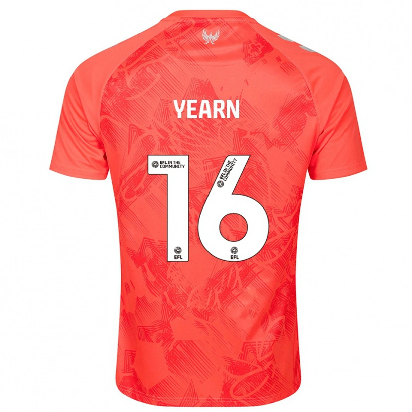 Danxen Kvinder Kai Yearn #16 Orange Hvid Udebane Spillertrøjer 2025/26 Trøje T-Shirt