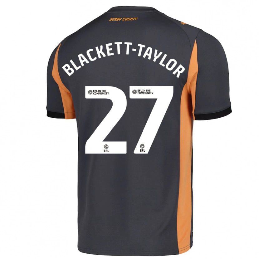 Danxen Kvinder Corey Blackett-Taylor #27 Grå Orange Sort Udebane Spillertrøjer 2025/26 Trøje T-Shirt