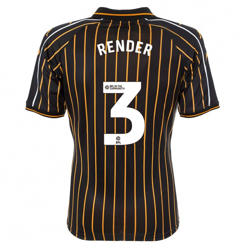 Danxen Kvinder Meg Render #3 Hvid Sort Udebane Spillertrøjer 2025/26 Trøje T-Shirt