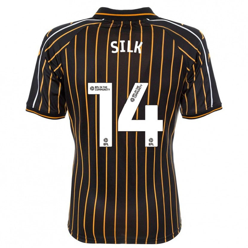 Danxen Kvinder Reuben Silk #14 Hvid Sort Udebane Spillertrøjer 2025/26 Trøje T-Shirt