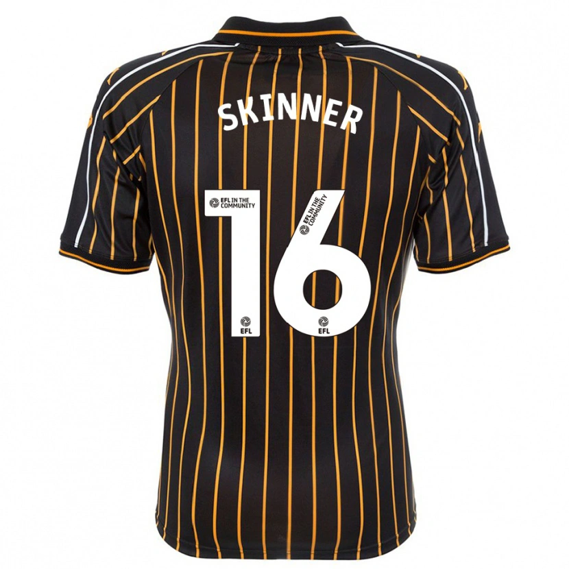 Danxen Kvinder Harley Skinner #16 Hvid Sort Udebane Spillertrøjer 2025/26 Trøje T-Shirt