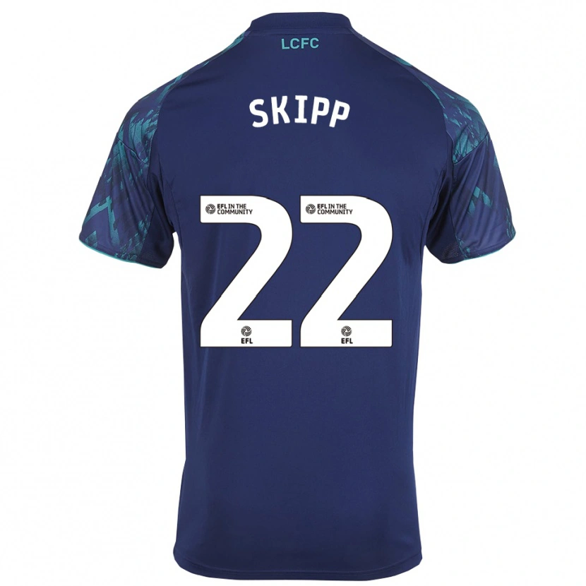 Danxen Kvinder Oliver Skipp #22 Marinegrøn Hvid Udebane Spillertrøjer 2025/26 Trøje T-Shirt