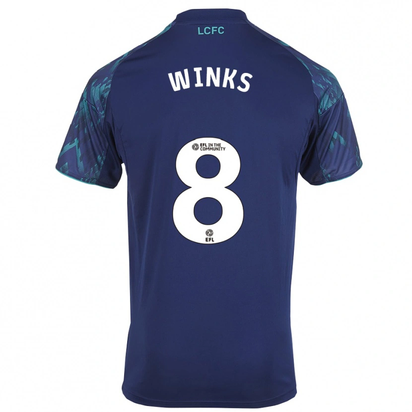 Danxen Kvinder Harry Winks #8 Marinegrøn Hvid Udebane Spillertrøjer 2025/26 Trøje T-Shirt