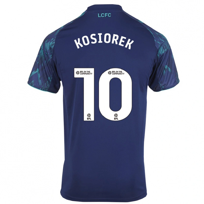Danxen Kvinder Bartosz Kosiorek #10 Marinegrøn Hvid Udebane Spillertrøjer 2025/26 Trøje T-Shirt