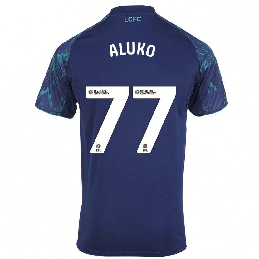Danxen Kvinder Olabade Aluko #77 Marinegrøn Hvid Udebane Spillertrøjer 2025/26 Trøje T-Shirt