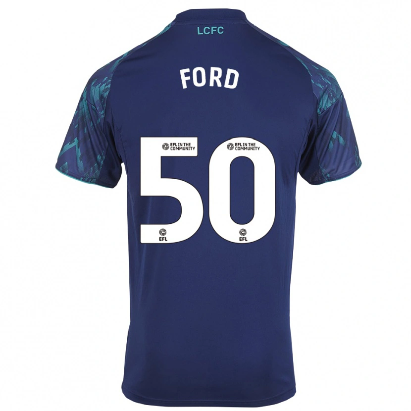 Danxen Kvinder Harvey Godsmark Ford #50 Marinegrøn Hvid Udebane Spillertrøjer 2025/26 Trøje T-Shirt