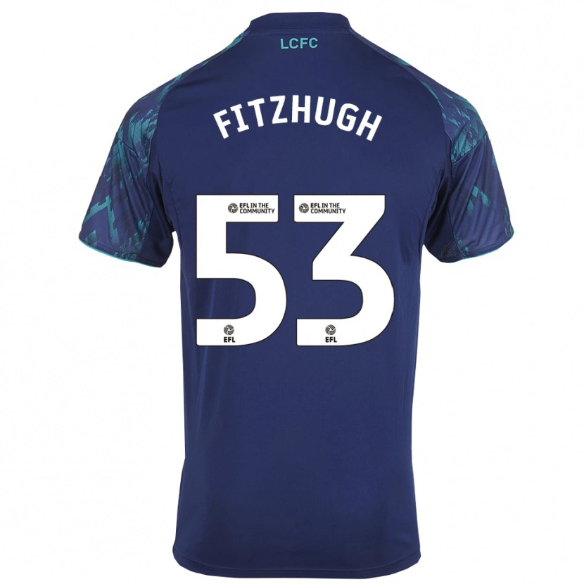 Danxen Kvinder Ethan Fitzhugh #53 Marinegrøn Hvid Udebane Spillertrøjer 2025/26 Trøje T-Shirt