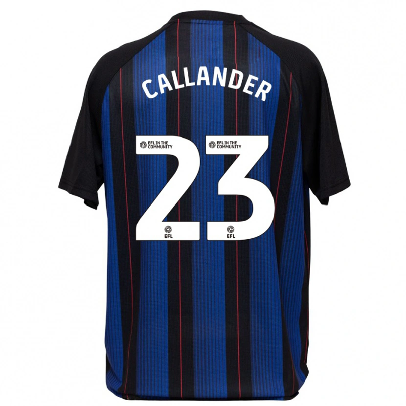 Danxen Kvinder Chelsea Callander #23 Blå Sort Udebane Spillertrøjer 2025/26 Trøje T-Shirt