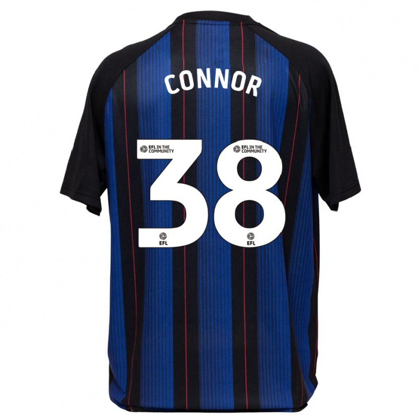Danxen Kvinder Shea Connor #38 Blå Sort Udebane Spillertrøjer 2025/26 Trøje T-Shirt