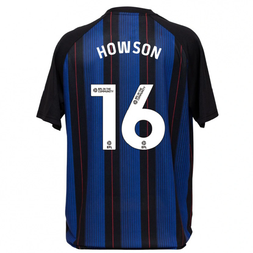 Danxen Kvinder Jonathan Howson #16 Blå Sort Udebane Spillertrøjer 2025/26 Trøje T-Shirt
