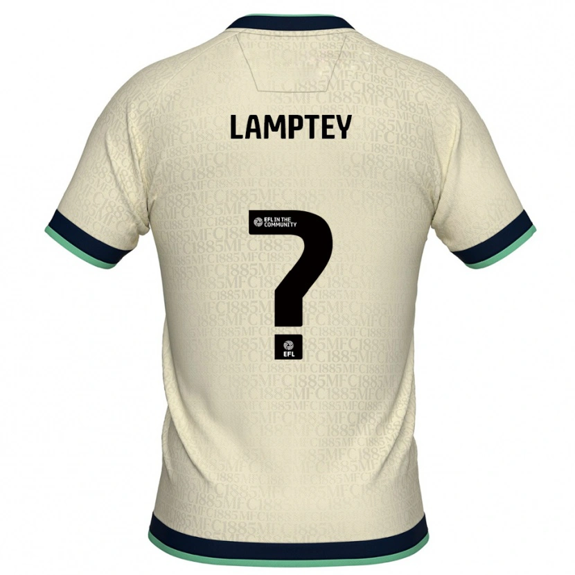 Danxen Kvinder Rafiq Lamptey #0 Champagne Marine Udebane Spillertrøjer 2025/26 Trøje T-Shirt