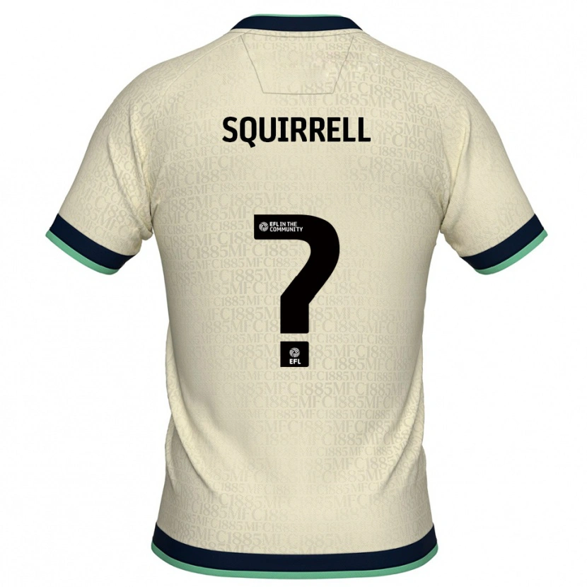 Danxen Kvinder Emma Squirrell #0 Champagne Marine Udebane Spillertrøjer 2025/26 Trøje T-Shirt