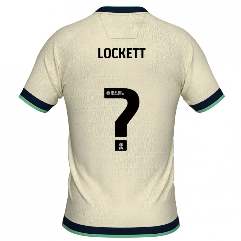 Danxen Kvinder Mia Lockett #0 Champagne Marine Udebane Spillertrøjer 2025/26 Trøje T-Shirt