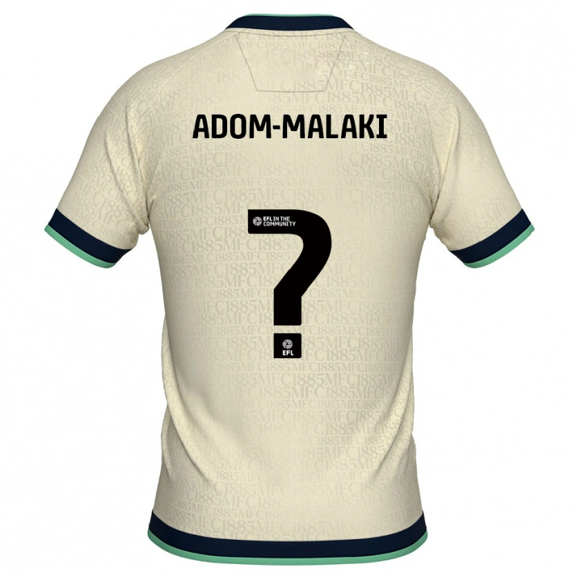 Danxen Kvinder Nino Adom-Malaki #0 Champagne Marine Udebane Spillertrøjer 2025/26 Trøje T-Shirt
