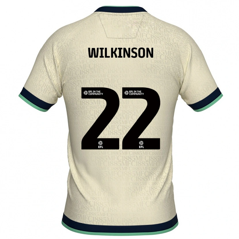 Danxen Kvinder Chloe Wilkinson #22 Champagne Marine Udebane Spillertrøjer 2025/26 Trøje T-Shirt