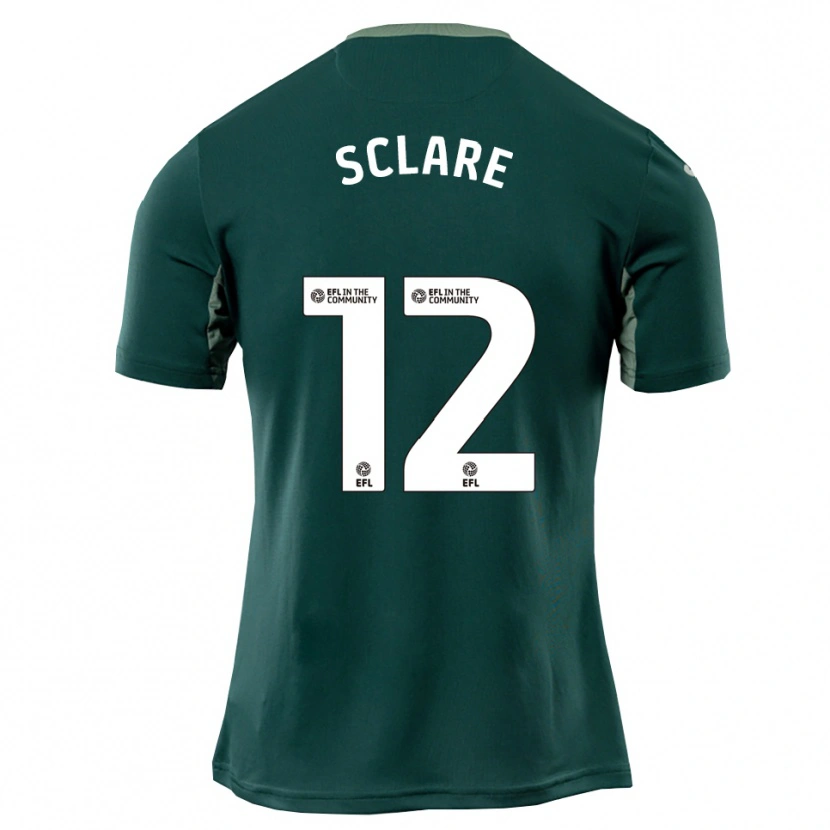 Danxen Kvinder Zach Sclare #12 Grøn Hvid Lilla Udebane Spillertrøjer 2025/26 Trøje T-Shirt