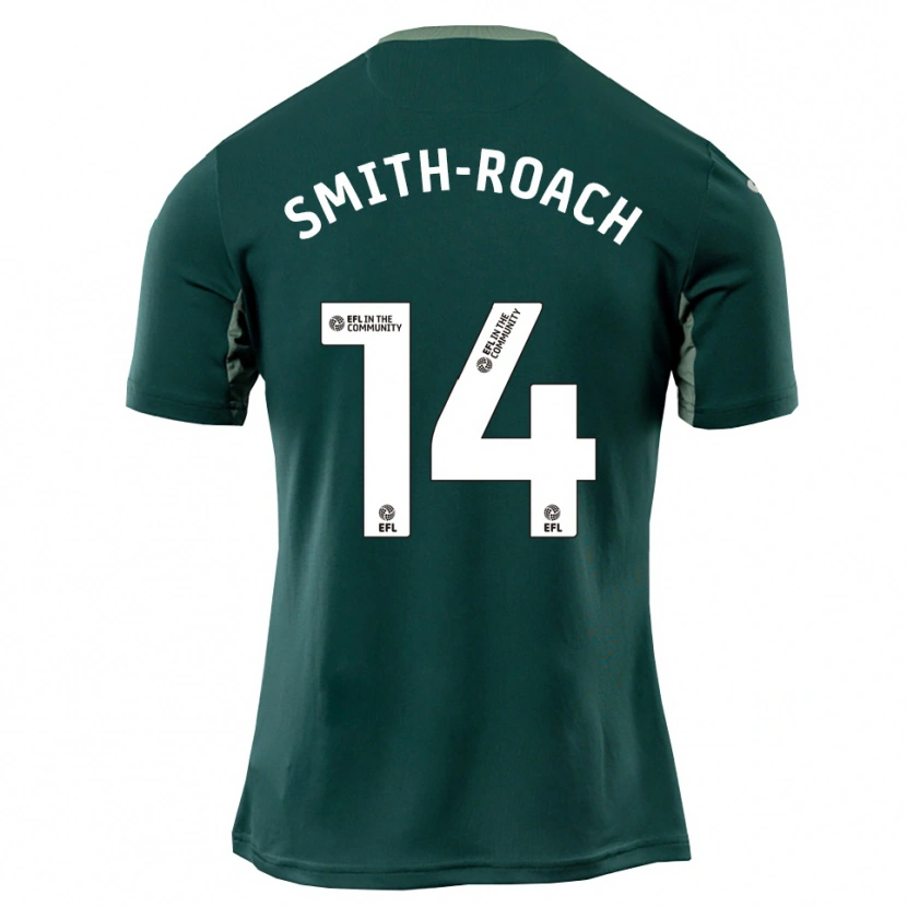 Danxen Kvinder Rio Smith-Roach #14 Grøn Hvid Lilla Udebane Spillertrøjer 2025/26 Trøje T-Shirt