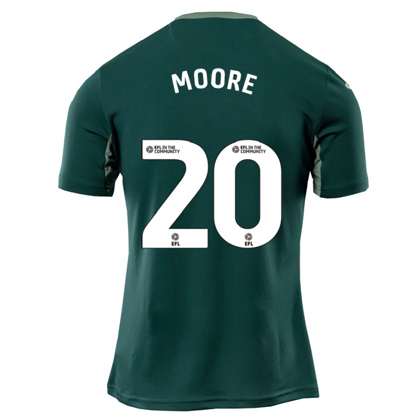 Danxen Kvinder Isabelle Moore #20 Grøn Hvid Lilla Udebane Spillertrøjer 2025/26 Trøje T-Shirt