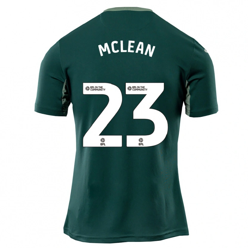 Danxen Kvinder Kenny Mclean #23 Grøn Hvid Lilla Udebane Spillertrøjer 2025/26 Trøje T-Shirt