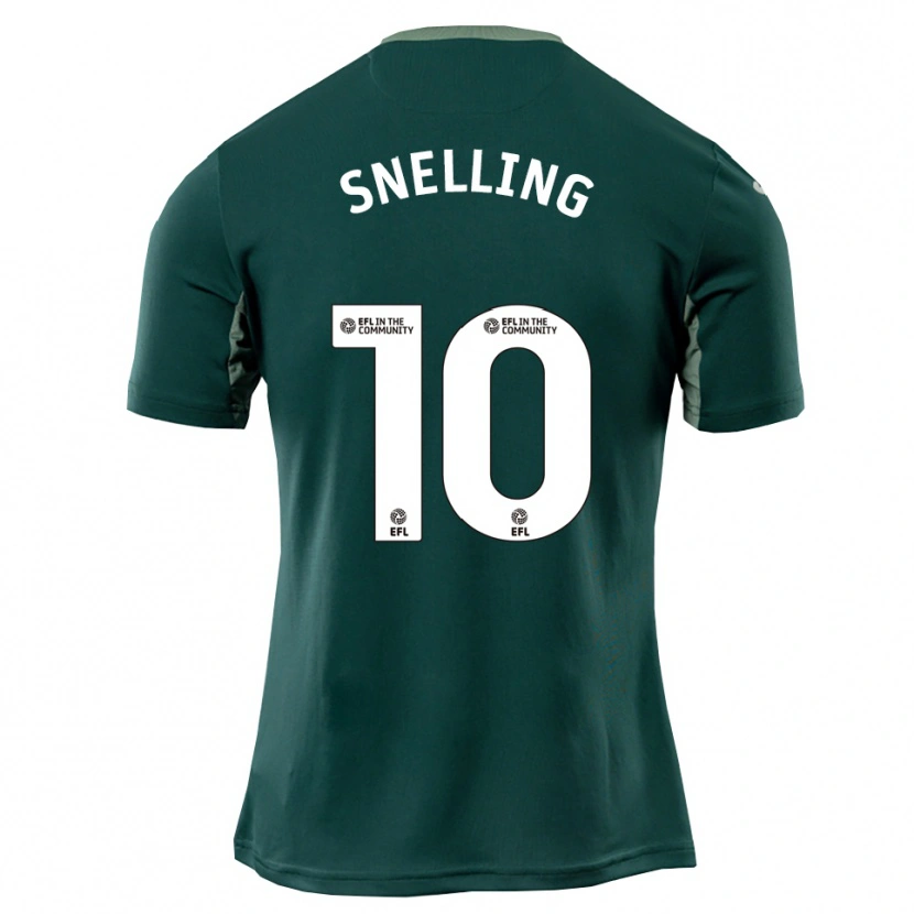 Danxen Kvinder Natasha Snelling #10 Grøn Hvid Lilla Udebane Spillertrøjer 2025/26 Trøje T-Shirt