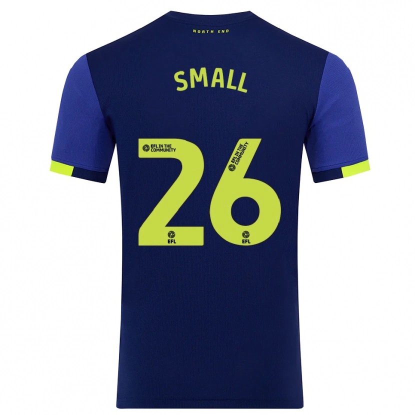 Danxen Kvinder Thierry Small #26 Marine Gul Udebane Spillertrøjer 2025/26 Trøje T-Shirt