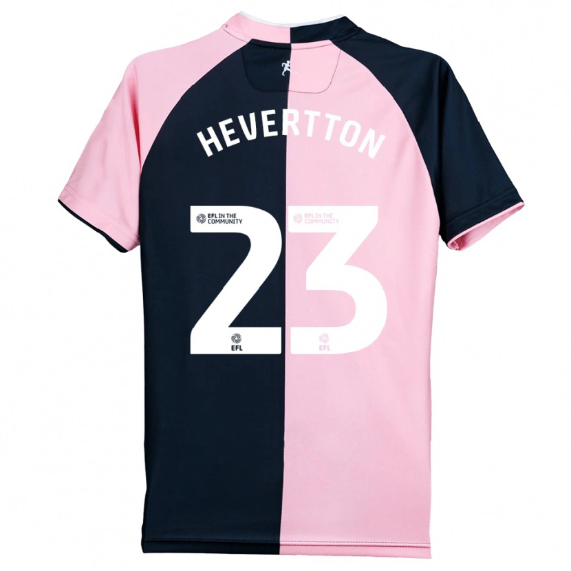 Danxen Kvinder Hevertton #23 Pink Sort Udebane Spillertrøjer 2025/26 Trøje T-Shirt