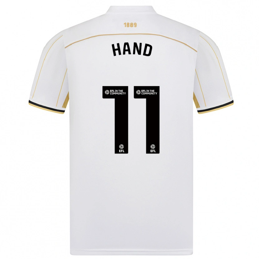 Danxen Kvinder Jacqui Hand #11 Hvid Guld Udebane Spillertrøjer 2025/26 Trøje T-Shirt