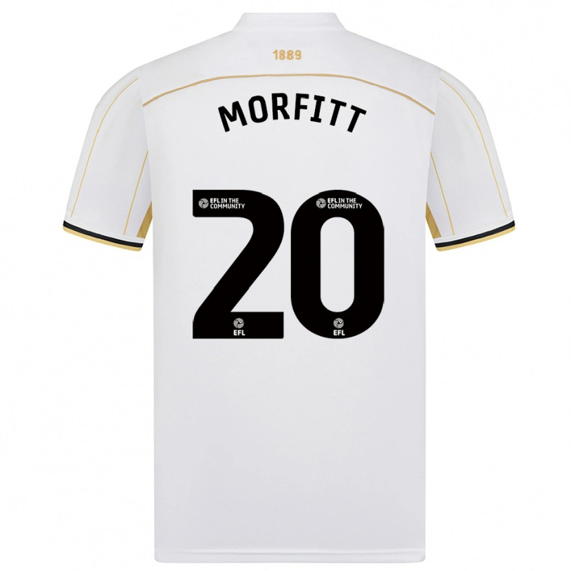 Danxen Kvinder Izzy Morfitt #20 Hvid Guld Udebane Spillertrøjer 2025/26 Trøje T-Shirt