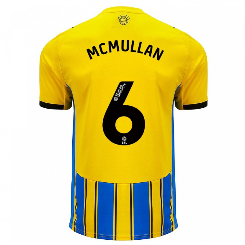 Danxen Kvinder Korban Mcmullan #6 Blå Gul Udebane Spillertrøjer 2025/26 Trøje T-Shirt