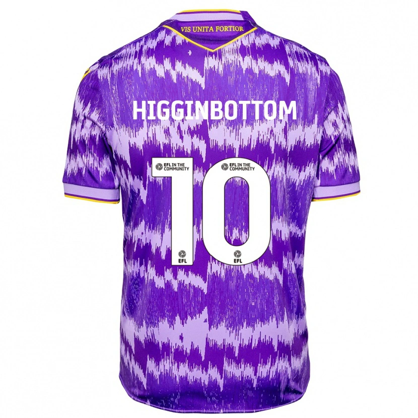 Danxen Kvinder Alice Higginbottom #10 Lilla Gul Udebane Spillertrøjer 2025/26 Trøje T-Shirt