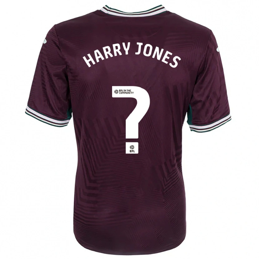 Danxen Kvinder Harry Jones #0 Rust Rød Hvid Udebane Spillertrøjer 2025/26 Trøje T-Shirt