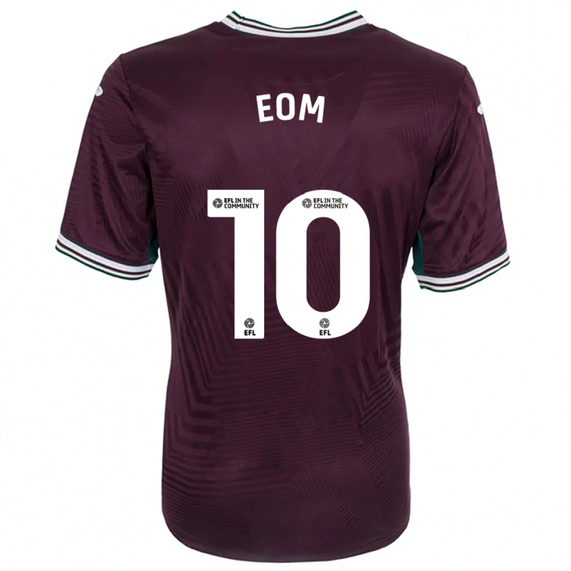 Danxen Kvinder Ji-Sung Eom #10 Rust Rød Hvid Udebane Spillertrøjer 2025/26 Trøje T-Shirt